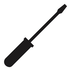 silhouette of a screwdriver