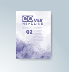 Cards with watercolor background. Design for your cover, date, postcard, banner, logo.