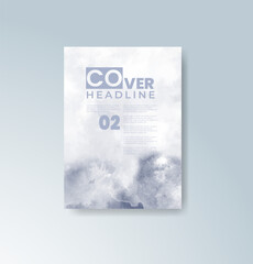 Cards with watercolor background. Design for your cover, date, postcard, banner, logo.