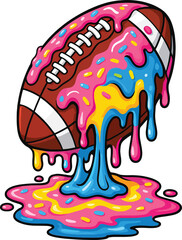 Ice Cream Drip Football