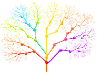 Colorful mindmap illustrates brainstorming flow and strategy, showcasing logic in creative way