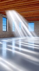 Daylight Streaming Through Warehouse Windows