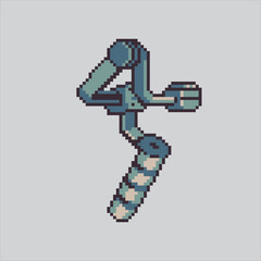 Pixel art illustration Camera Stabilizer. Pixelated Camera Equipment. Camera Stabilizer Equipment Icon pixelated for the pixel art game and icon for website and video game. old school retro.