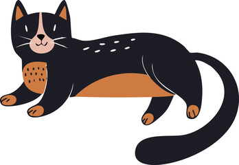  Cat, Vector, Set, Funny Cat,
Cute and funny, cat illustrations, Cat Illustration set Handmade, scribbles, doodle, illustrations,