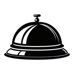 Fototapeta premium service bell icon on white background