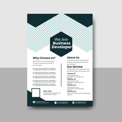 Professional & Premium Two color variation A4 Size Creative simple and unique Corporate Business Marketing flyer design template or Brochure design template