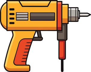 Fototapeta premium top view of a screw gun with ergonomic design de.eps