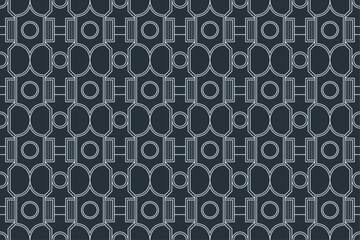 Abstract Geometric Monoline Pattern