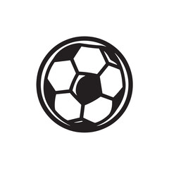 Fototapeta premium Illustration of a round leather soccer ball for sport, game, or competition