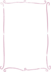 pink whimsical frame