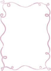 pink whimsical frame