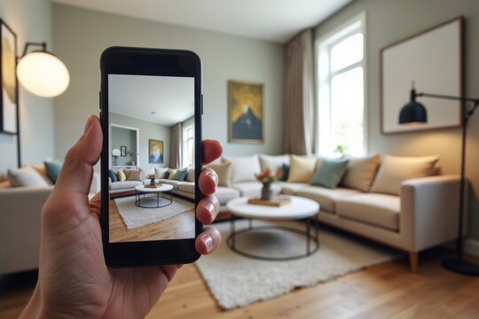 to virtually place furniture in their homes using a mobile virtual reality app and augmented reality technology.