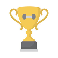 Gym trophy Vector Icon which can easily modify or edit