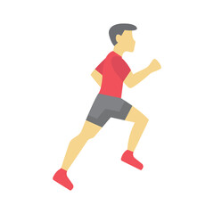 Sprinting Vector Icon which can easily modify or edit