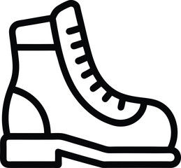 Hiking Boot: Outline Icon

