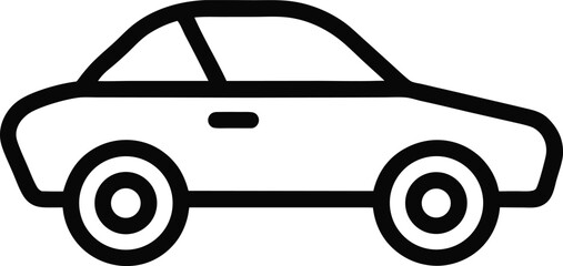 Car Outline: Transport Icon

