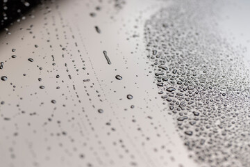 white wet surface covered with a large number of water droplets white surface