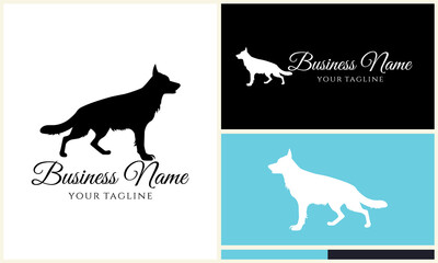 Obraz premium German Shepherd Logo Design Variations.