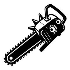 chainsaw isolated on white background