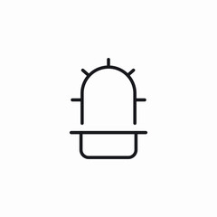 cactus plant icon sign vector