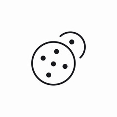 cookie snacks icon sign vector