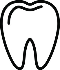 Tooth Outline: Dental Icon

