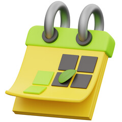 3D Earth Day Calendar Icon