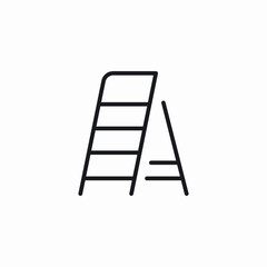 ground ladder icon sign vector