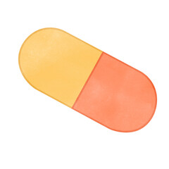 Red and yellow capsule