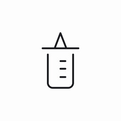 measure bottle icon sign vector