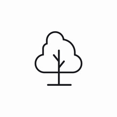 park tree icon sign vector