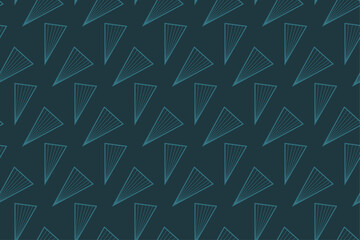 Fototapeta premium Gradient Line Fan Triangle Seamless Pattern