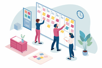 Fototapeta premium Mentorship and Goal Setting Board