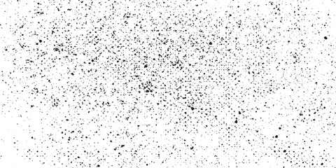  Grunge texture overlay with fine grains isolated on white background. Abstract vector noise. Small particles of debris and dust. Distressed uneven background.
