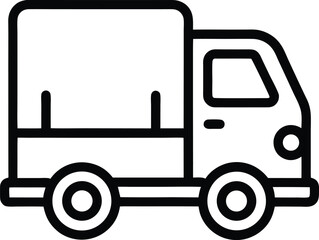 Delivery Truck: Outline Icon

