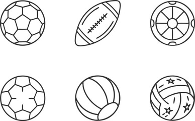 Creative Football Clipart Featuring Balls Helmets and Field Elements. Modern Football Clipart Highlighting Sports Teams and Game Themes. Artistic Football Clipart with Action Packed Athletic