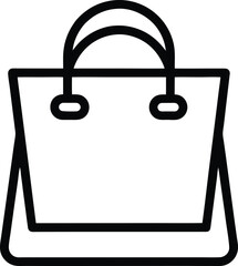 Shopping Bag: Outline Icon

