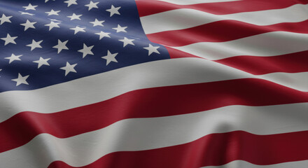 Obraz premium American flag detailed closeup image