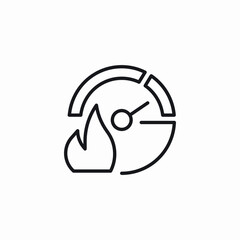 fast meter icon sign vector