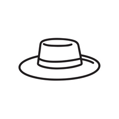 Black cowboy hat, a classic felt fashion accessory, isolated on white