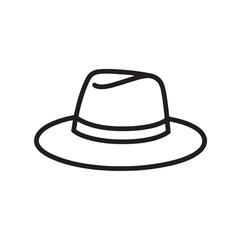 Black cowboy hat, a classic felt fashion accessory, isolated on white