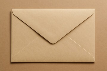 Simple brown paper envelope design.