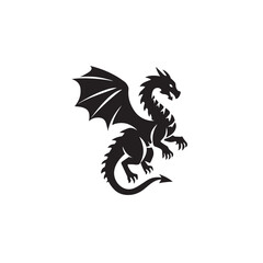 Black silhouettes of bats in a vector illustration, perfect for a logo, tattoo, or nature design