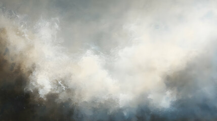 Abstract cloudscape with ethereal luminosity and atmospheric depth