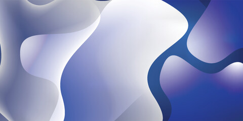 Abstract fluid shapes with smooth gradients of blue, violet, and white. Modern, flowing, futuristic background for art, design, and digital applications.