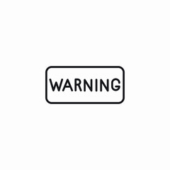 warning sentence icon sign vector