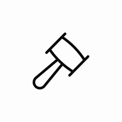 court process icon sign vector