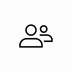 friends list icon sign vector