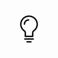 light bulb icon sign vector