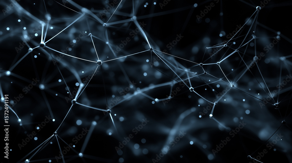 Poster plexus network showing glowing nodes and lines. ideal for technology, network, connection concepts i
